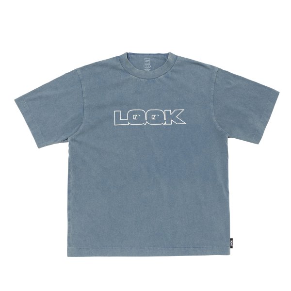 画像1: LQQK STUDIO (DISCHARGE DECONSTRUCTION TEE) BLUE (1)