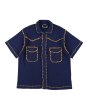 画像1: PHINGERIN (SUMMER PG1 WESTERN SHIRT) NAVY (1)