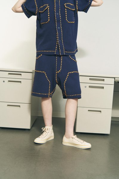 画像3: PHINGERIN (SUMMER PG1 DOUBLE KNEE SHORTS) NAVY (3)