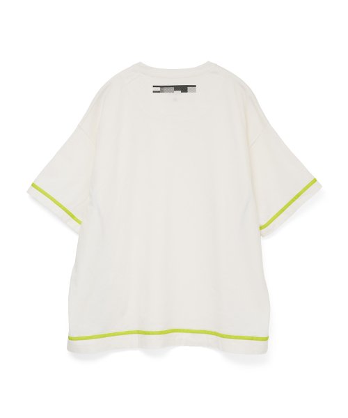画像2: FACETASM (CURVY SLIT BIG TEE) WHITE (2)