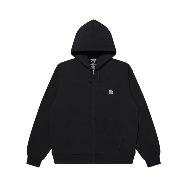 画像1: BLACK EYE PATCH (SMALL OG THERMAL ZIP HOODIE) BLACK (1)