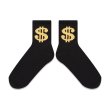 画像2: BLACK EYE PATCH (DOLLAR SIGN SOCKS) BLACK-YELLOW (2)