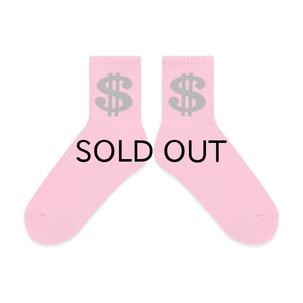 画像2: BLACK EYE PATCH (DOLLAR SIGN SOCKS) PURPLE (2)