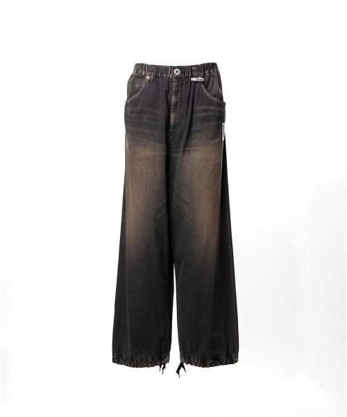 画像3: Maison MIHARA YASUHIRO (Light Denim Wide Pants) BLACK (3)