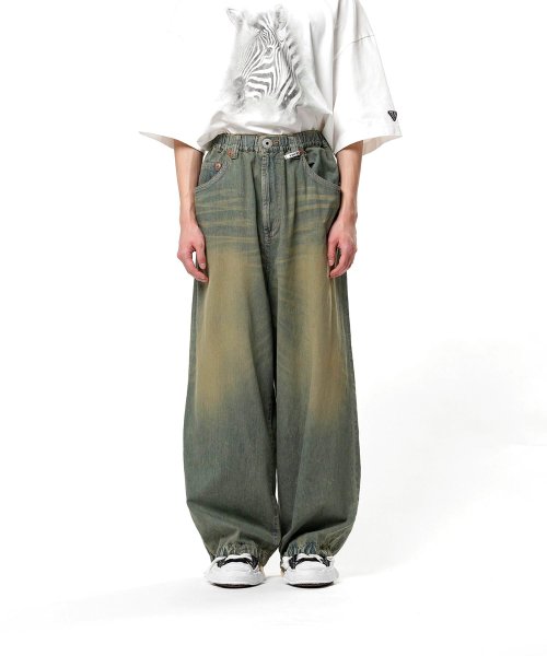 画像1: Maison MIHARA YASUHIRO (Light Denim Wide Pants) L.INDIGO (1)