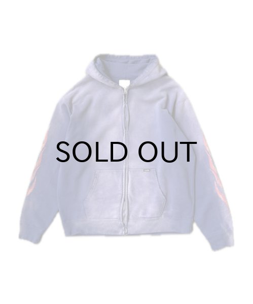 画像1: KAMIYA (“CRAYON FLAME KMY” Zip Hoodie) NAVY (1)