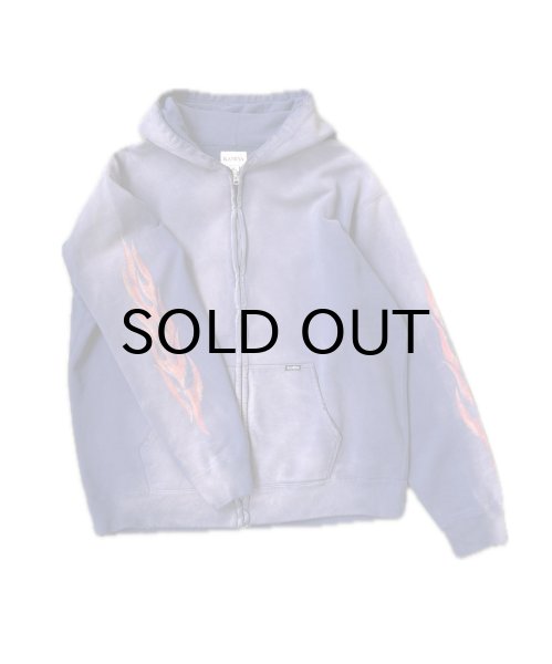 画像3: KAMIYA (“CRAYON FLAME KMY” Zip Hoodie) NAVY (3)