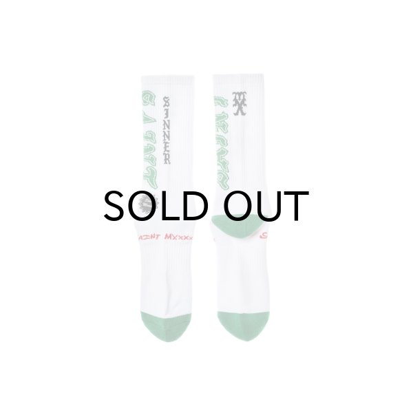 画像2: SAINT Mxxxxxx (SOCKS_SAINT) WHITE-GREEN (2)
