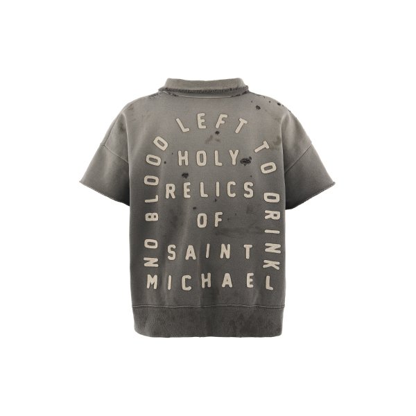 画像2: SAINT Mxxxxxx (SS HALF ZIP SWEAT_SAINT) CHARCOAL (2)