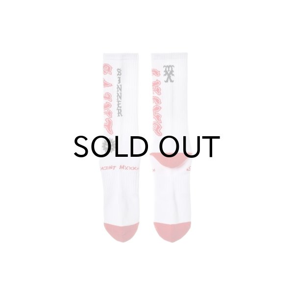 画像2: SAINT Mxxxxxx (SOCKS_SAINT) WHITE-RED (2)