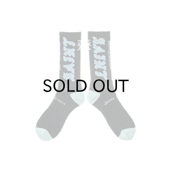 画像1: SAINT Mxxxxxx (SOCKS_SAINT) BLACK-BLUE (1)