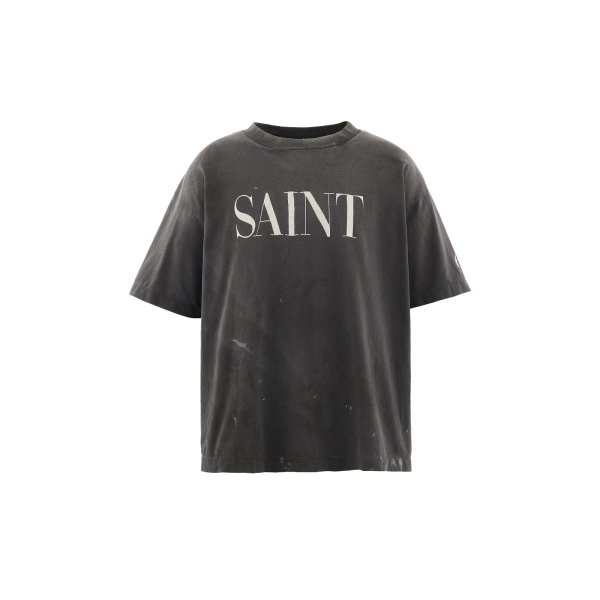 画像1: SAINT Mxxxxxx (SS T-SHIRT_SAINT 666) BLACK (1)