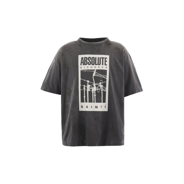 画像1: SAINT Mxxxxxx (KK_SS T-SHIRT_ABSOLUTE) BLACK (1)