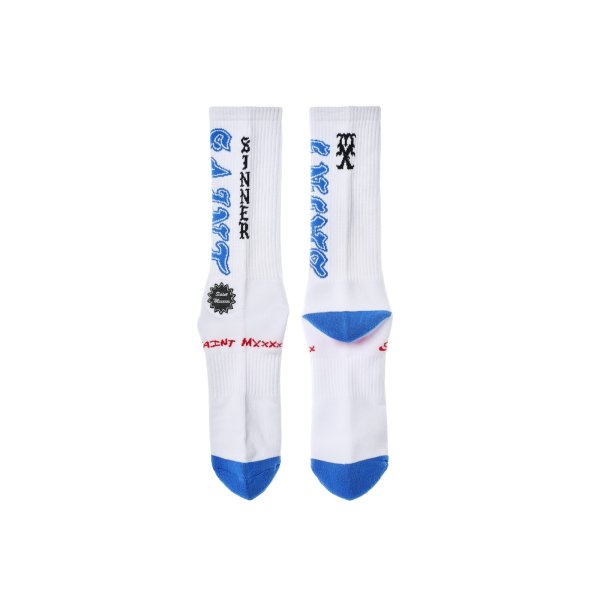 画像2: SAINT Mxxxxxx (SOCKS_SAINT) WHITE-BLUE (2)