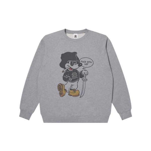 画像1: BLACK EYE PATCH (BOOTLEG RAT CREW SWEAT) H.GRAY (1)