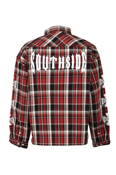 画像2: BREATH (SOUTHSIDE CROSS CHECK SHIRT) RED (2)