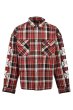 画像1: BREATH (SOUTHSIDE CROSS CHECK SHIRT) RED (1)