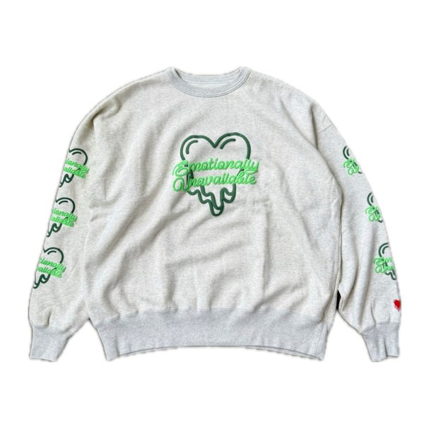 画像1: EMOTIONALLY UNAVAILABLE (EU NEON HEART CREW) IVORY (1)