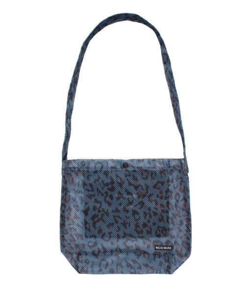 画像1: WACKO MARIA (SPEAK EASY LEOPARD SHOULDER BAG) NAVY (1)