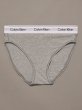 画像1: Calvin Klein (Icon Cotton Modal ハイウエストビキニショーツ) GRAY (1)