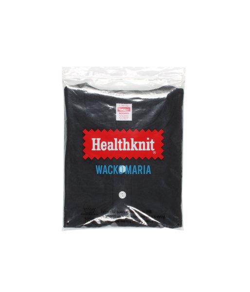 画像3: WACKO MARIA (HEALTHKNIT HENRY NECK LONG DLEEVE T-SHIRT) BLACK (3)
