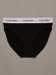 画像1: Calvin Klein (Icon Cotton Modal ハイウエストビキニショーツ) BLACK (1)