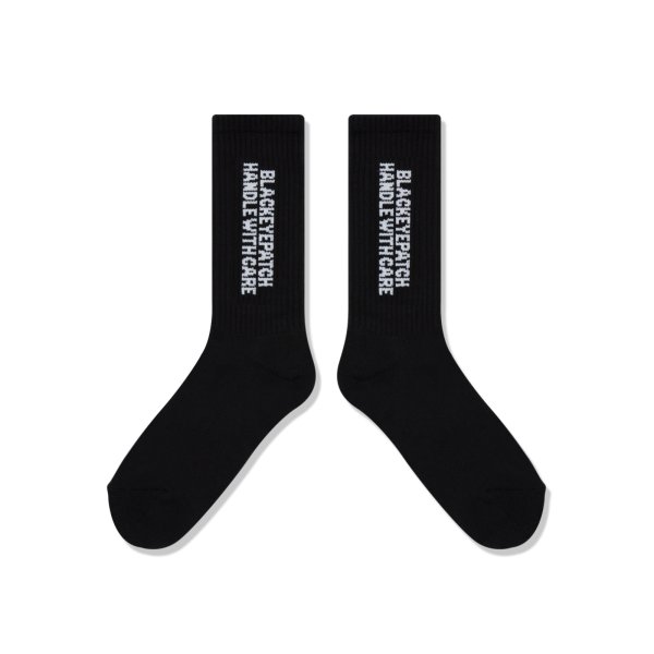 画像3: BLACK EYE PATCH (HWC SOCKS) BLACK (3)