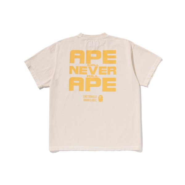 画像2: EMOTIONALLY UNAVAILABLE (EU APE SS TEE) IVORY (2)