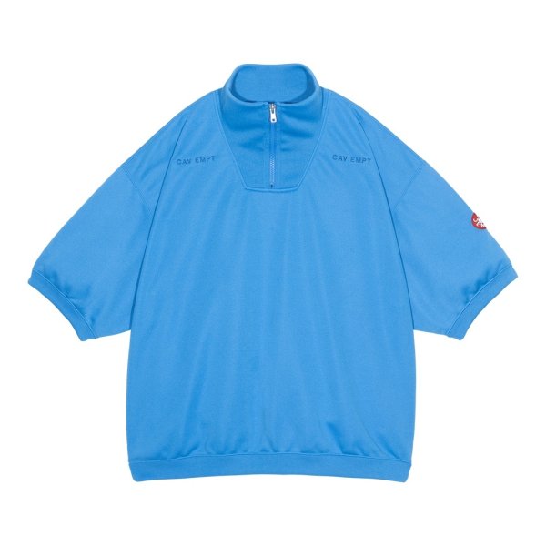 画像1: C.E (PE JERSEY SHORT SLEEVE HALF ZIP) BLUE (1)