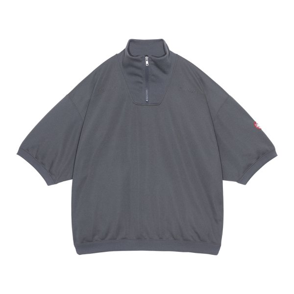 画像1: C.E (PE JERSEY SHORT SLEEVE HALF ZIP) CHARCOAL (1)
