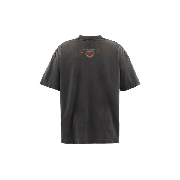 画像2: SAINT Mxxxxxx (SS T-SHIRT_HEART) BLACK (2)