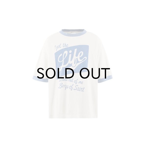 画像1: SAINT Mxxxxxx (BOS_SS T-SHIRT_RINGER TEE) WHITE (1)