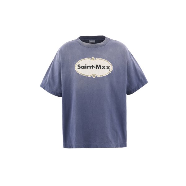画像1: SAINT Mxxxxxx (SS T-SHIRT_MXX) NAVY (1)