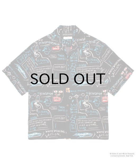 画像1: WACKO MARIA (JEAN-MICHEL BASQUIAT S/S HAWAIIAN SHRT TYPE-1) ONE (1)