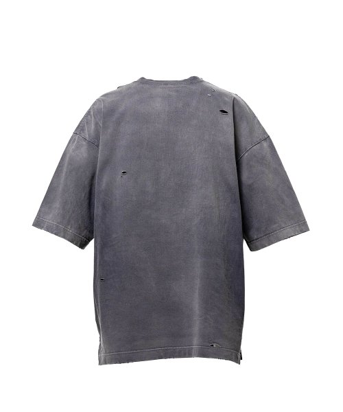 画像2: Maison MIHARA YASUHIRO (Sun Faded Like V-neck T-shirt) BLACK (2)