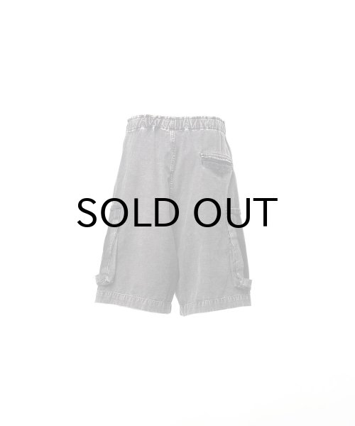 画像2: Maison MIHARA YASUHIRO (Cotton Satin Cargo Shorts) BLACK (2)
