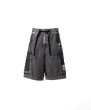 画像1: Maison MIHARA YASUHIRO (Cotton Satin Cargo Shorts) BLACK (1)