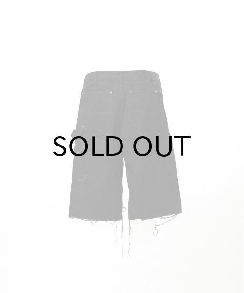 画像2: KAMIYA (BORO Duck Painter Bermuda Pants) BLACK (2)