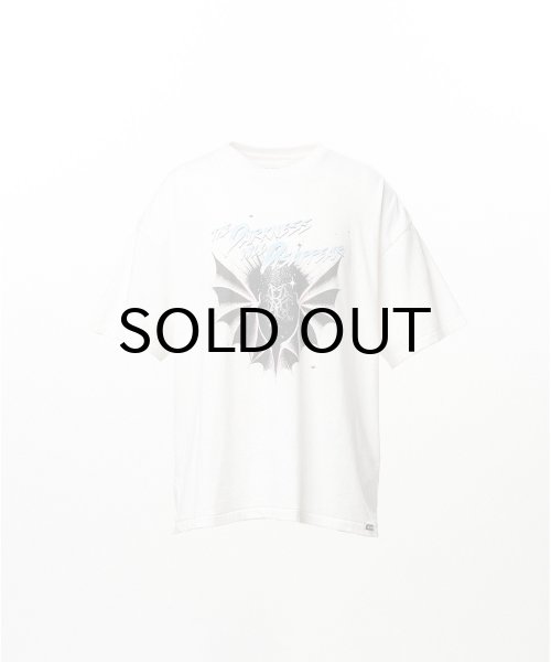 画像1: KAMIYA ("THE DARKNESS WILL DISAPPEAR" T-shirt) WHITE (1)