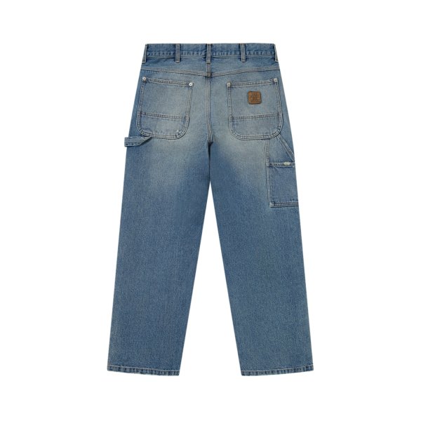 画像2: BLACK EYE PATCH (DOUBLE KNEE DAMAGED PAINTER PANTS) INDIGO (2)