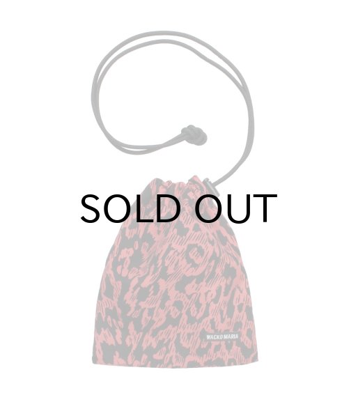 画像1: WACKO MARIA (LEOPARD SHOULDER POUCH) RED (1)