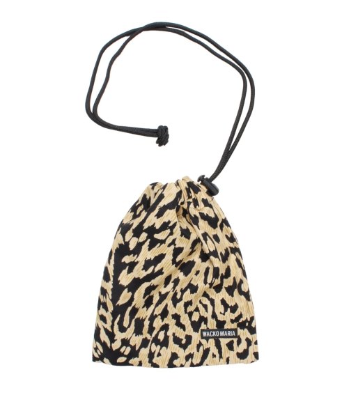 画像1: WACKO MARIA (LEOPARD SHOULDER POUCH) BEIGE (1)