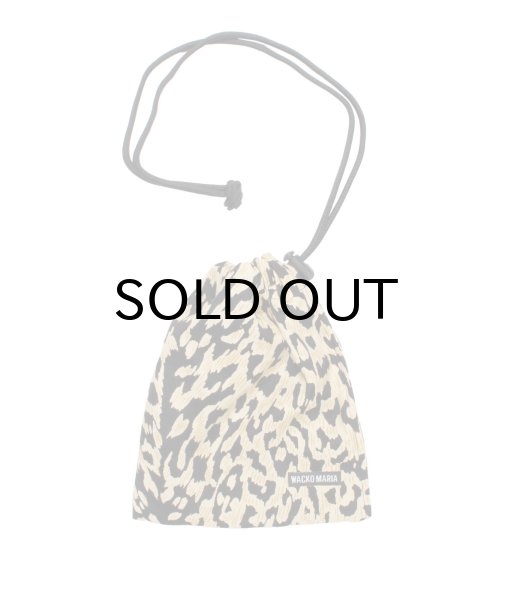 画像1: WACKO MARIA (LEOPARD SHOULDER POUCH) BEIGE (1)