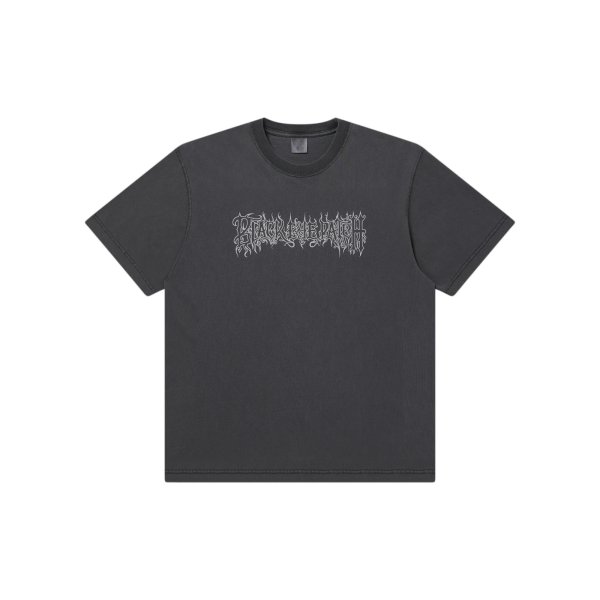 画像1: BLACK EYE PATCH (BLACK METAL LOGO TEE) WASHED BLACK (1)