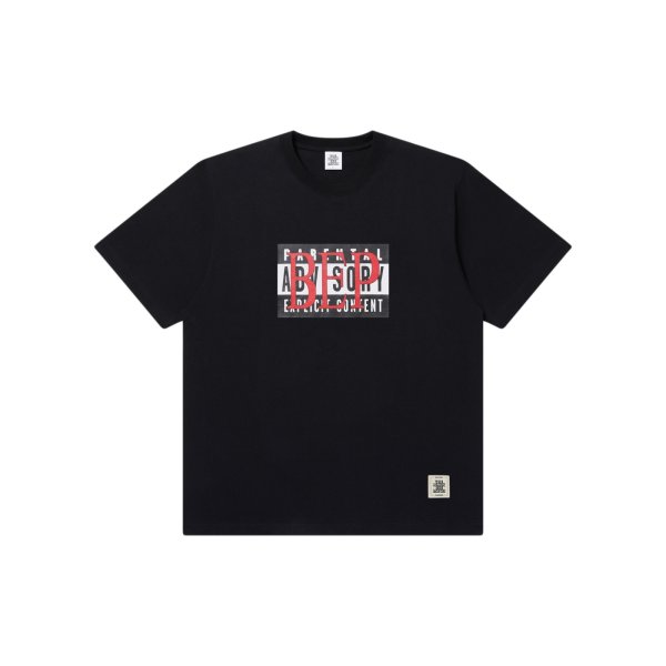 画像1: BLACK EYE PATCH (BEP ADVISORY TEE) BLACK (1)