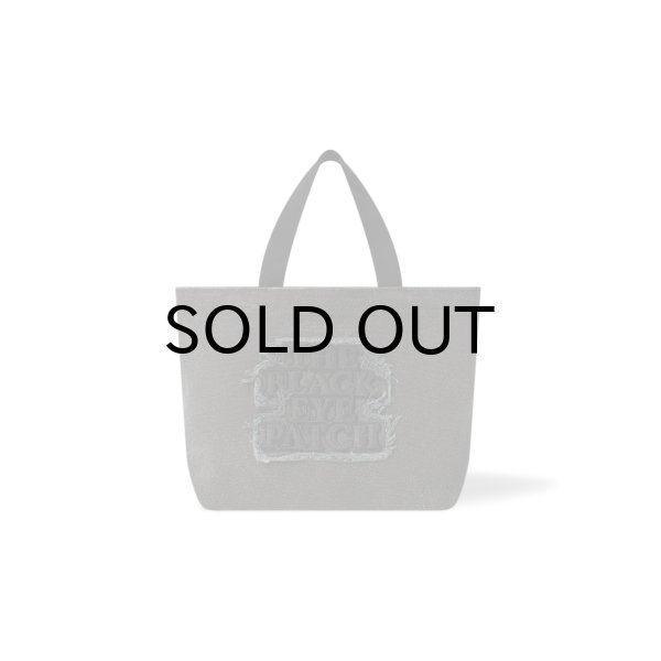 画像1: BLACK EYE PATCH (OG LABEL APPLIQUE MEDIUM TOTE) BLACK (1)