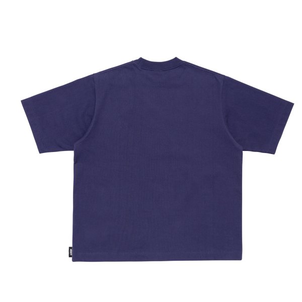 画像2: LQQK STUDIO (Q RING HEAVY WEIGHT TEE) NAVY (2)