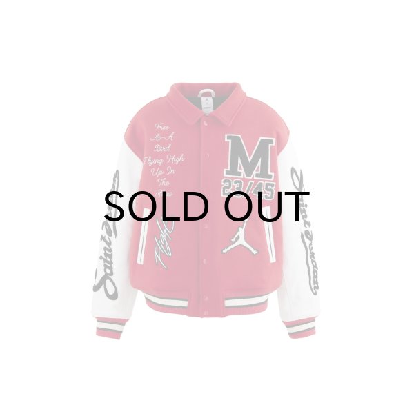 画像1: SAINT Mxxxxxx (MJ SM VARSITY JKT) RED-WHT (1)