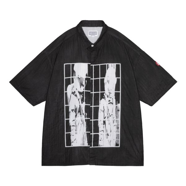 画像1: C.E (MD GUY SHORT SLEEVE SHIRT) BLACK (1)