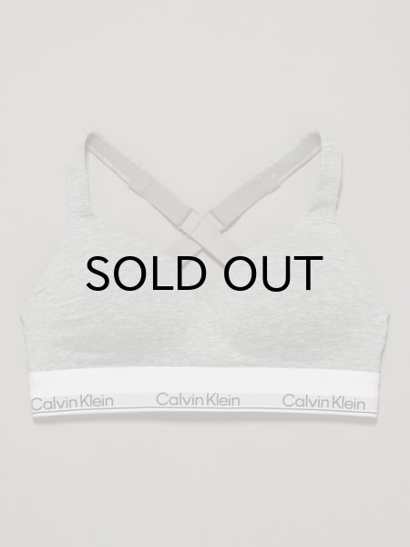 画像1: Calvin Klein (Icon Cotton Modal リフトブラレット) GRAY (1)